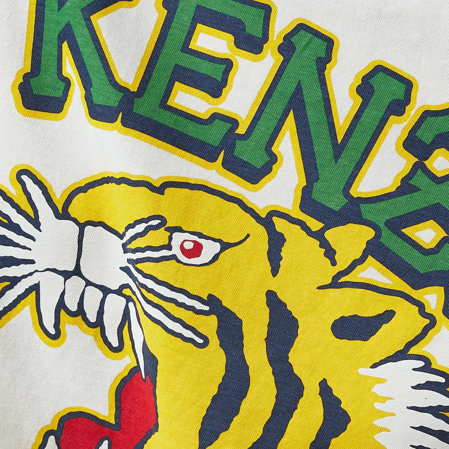 Kenzo tiger t shirt white hotsell